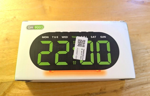 Digital alarm clock - clock., or