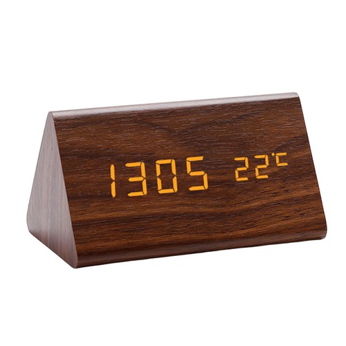 Wooden digital alarm clocks - alarm,