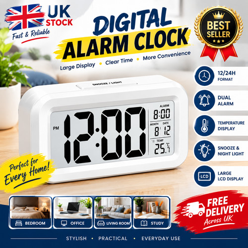 Digital led bedside - led, snooze