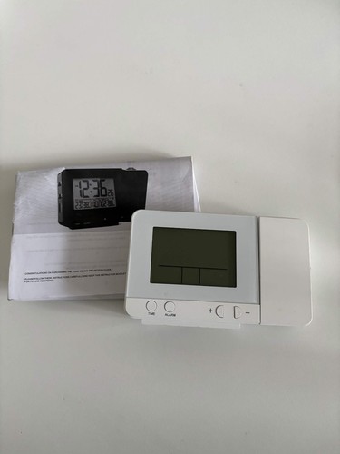 Sleek white projection - projection, alarm