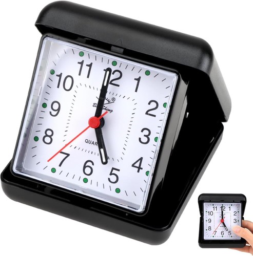 Folding travel alarm - folding,