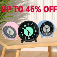 Alarm Clock Bedside No Ticking