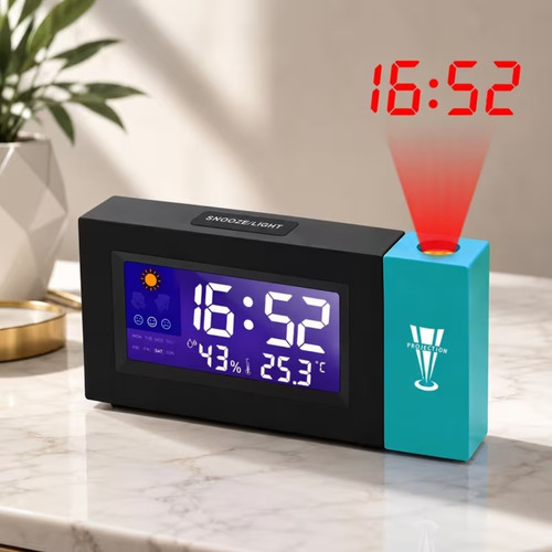 Digital projection alarm - alarm, clock