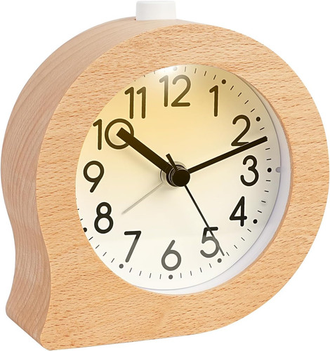 Ticking alarm clock bedside - no,