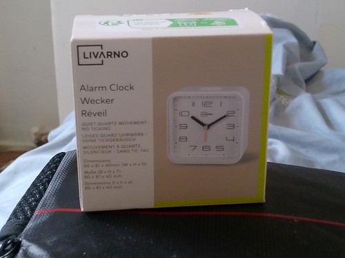 Silent analogue alarm - silent, clock