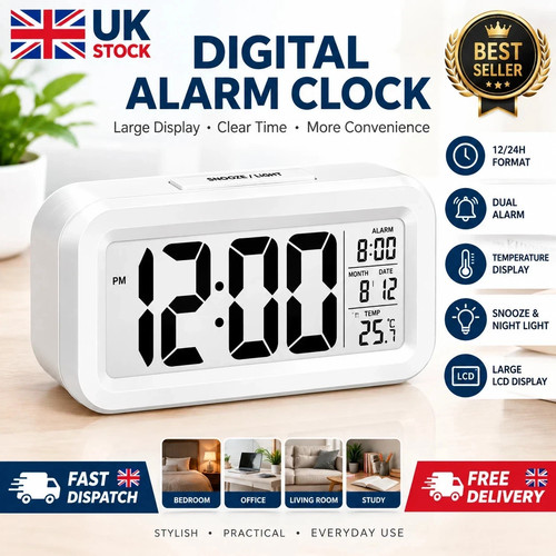Digital led bedside snooze - bedside,