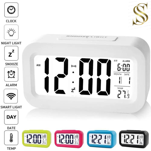 New digital bedside led snooze - new,