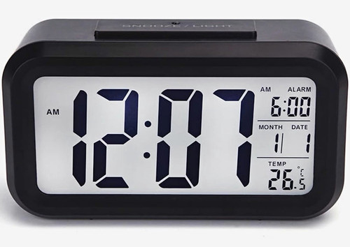 Digital lcd alarm clock - digital,