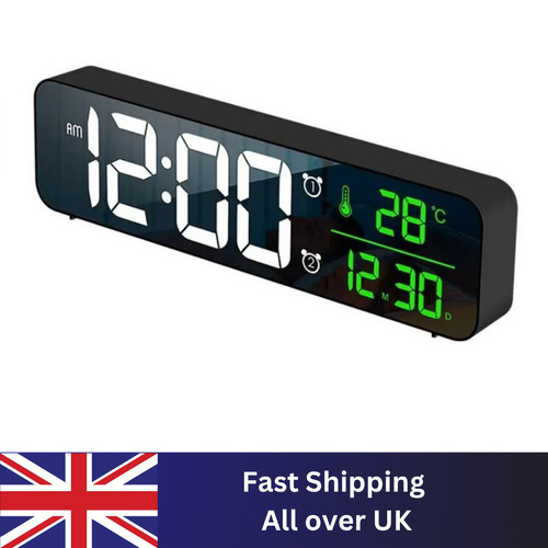 Digital alarm clock - large, led