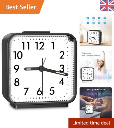 Elegant silent alarm clock - alarm,