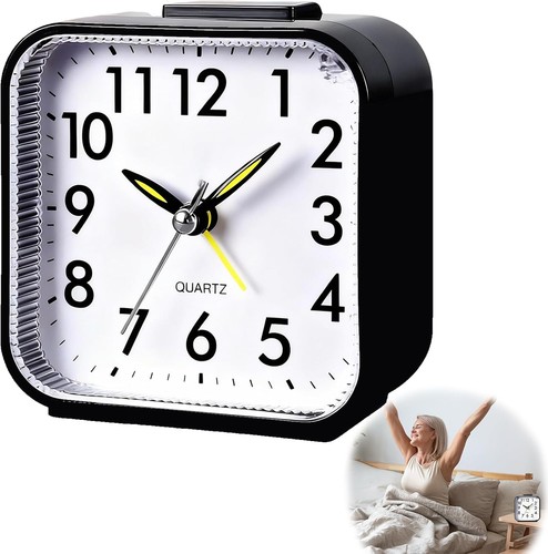 Quartz alarm clock with night - clock,
