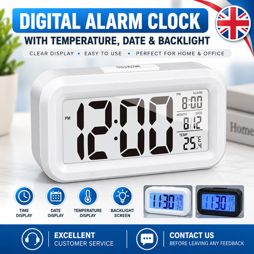 Digital led bedside snooze - led,