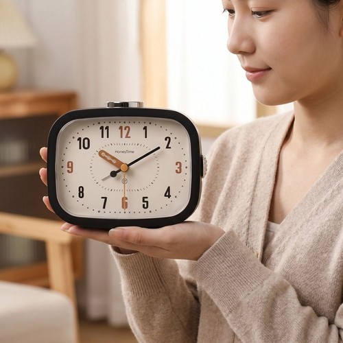 Quartz alarm clock with night - alarm,