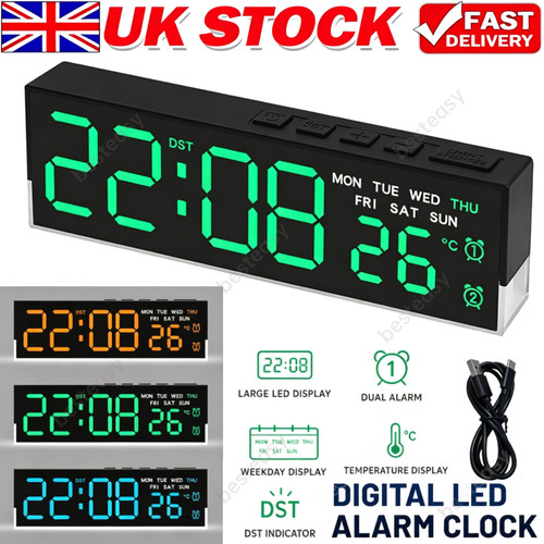 Digital alarm clock usb led - alarm,