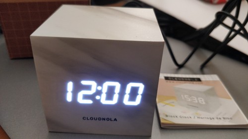 Cloudnola block clock digital - clock,