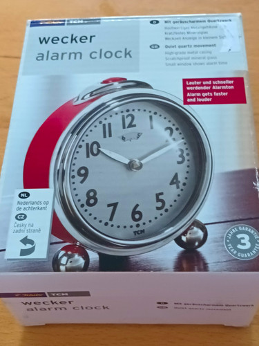 Tcm analogue quartz alarm - analogue,