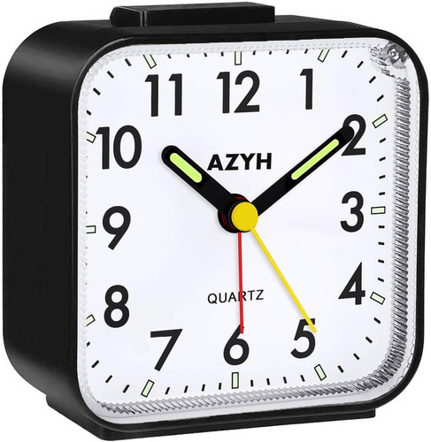 Analog silent alarm clock with - analog,
