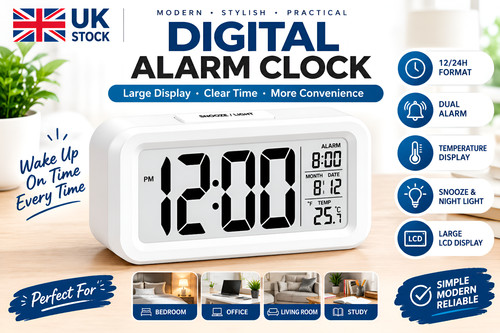 Digital led bedside snooze - digital,