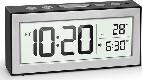 Digital alarm clock battery - clock,