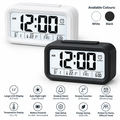 Digital led bedside - digital, snooze