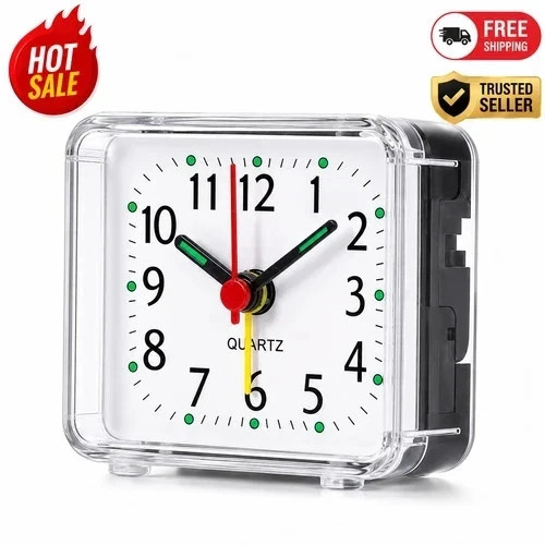 Compact portable alarm clock - compact,