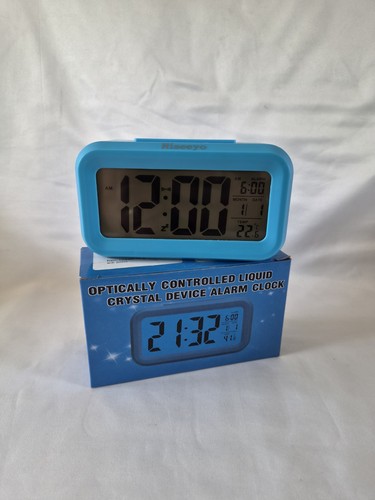 Hiseeyo blue digital lcd alarm - blue,