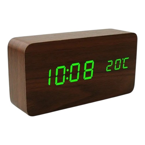 Alarm clock wooden - clock,,