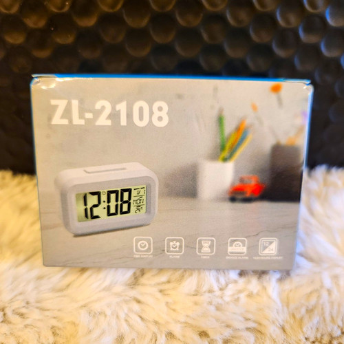 2108 white digital alarm - zl-2108,