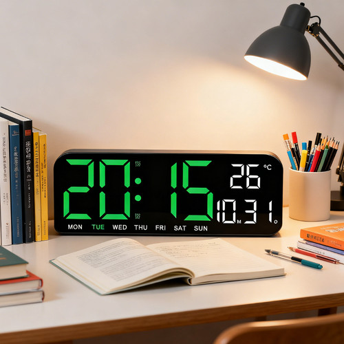 Large led alarm clock - large,